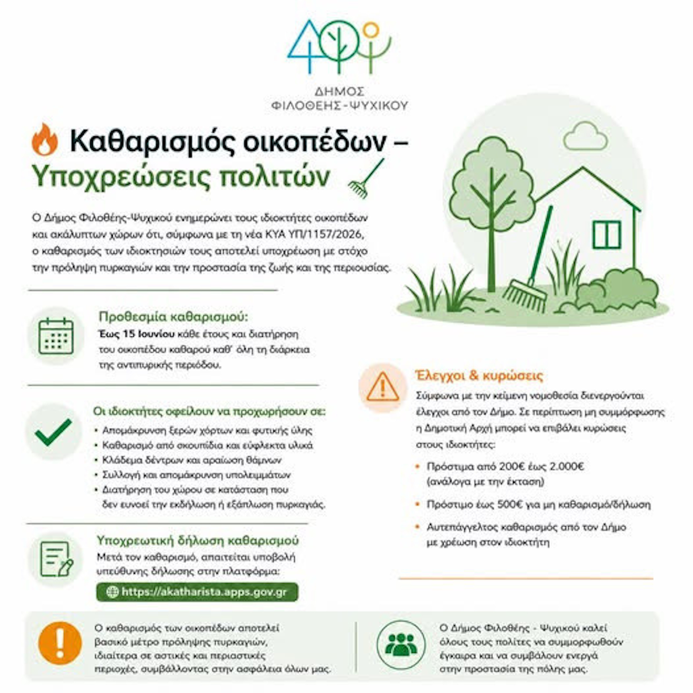 ΚΑΘΑΡΙΣΜΟΣ ΟΙΚΟΠΕΔΩΝ